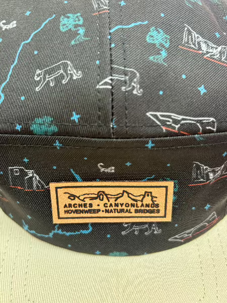 Charcoal Utah Parks Graphic Camper Hat - Outdoor Adventure Cap