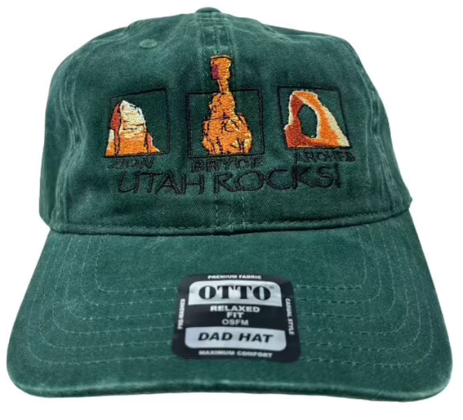Green National Parks Adventure Baseball Cap