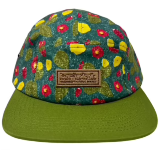 Green Prickly Pear Baseball Cap for Outdoor Adventure