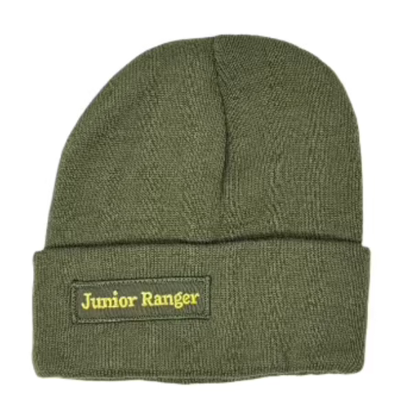 Green Youth Explorer Beanie Hat - Snug & Cozy Outdoor Essential