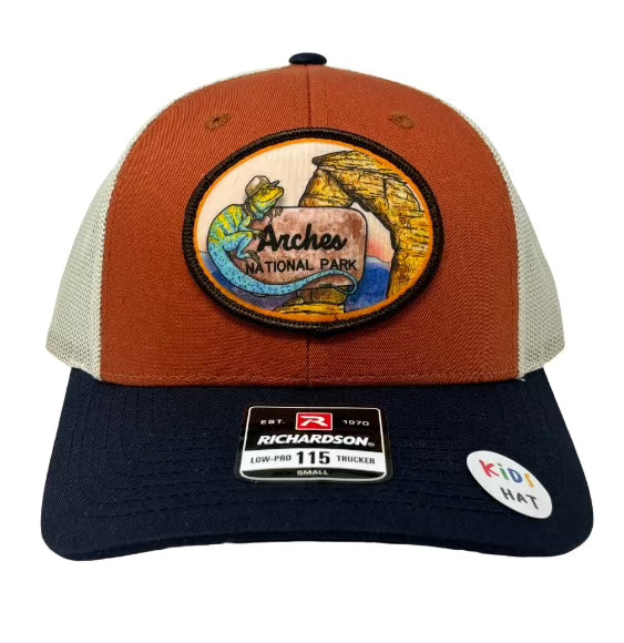 Youth Lizard Print Baseball Cap - Adjustable Size