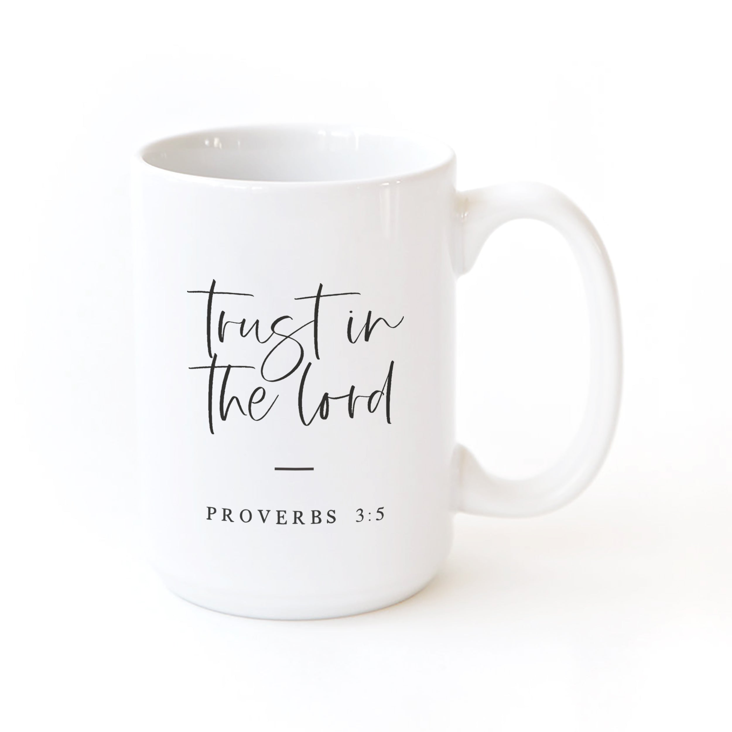 Trust in the Lord Bible Verse Mug